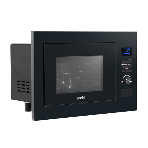 [DH198] Baridi Integrated Microwave Oven with Grill 25L Capacity 900W - Black