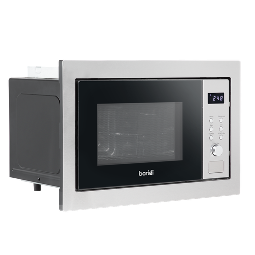 [DH197] Baridi Integrated Microwave Oven with Grill 25L Capacity 900W - Stainless Steel
