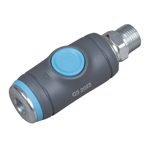 [AC103] PCL Push-Button Safety Coupling Body Male 3/8"BSPT