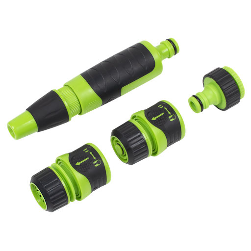 [JS9611] Deluxe Hose Nozzle & Connector Set 4pc