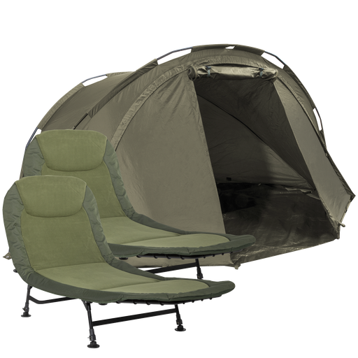[DL142] Dellonda Two-Person Bivvy Tent & Bedchair Set