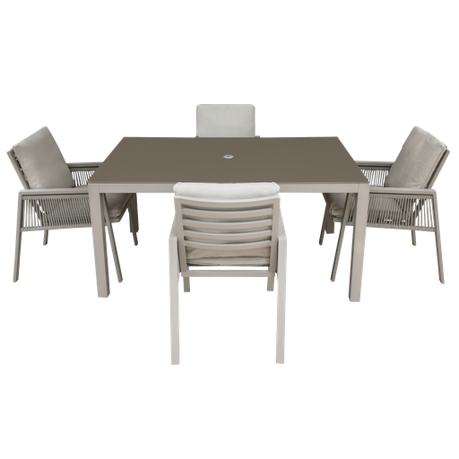 [DG275] Dellonda Fusion Outdoor Dining Set 5pc