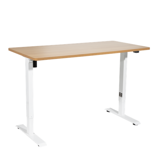 [DH68] Dellonda Single Motor Ultra-Quiet Adjustable-Height Electric Sit/Stand Desk - Oak Desktop
