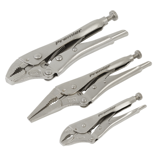 [AK6876] Premier Locking Pliers Set 3pc