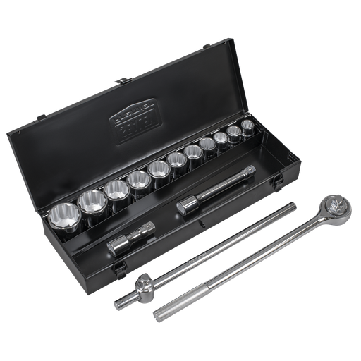 [AK2585] Premier Socket Set 3/4"Sq Drive 12-Point 15pc