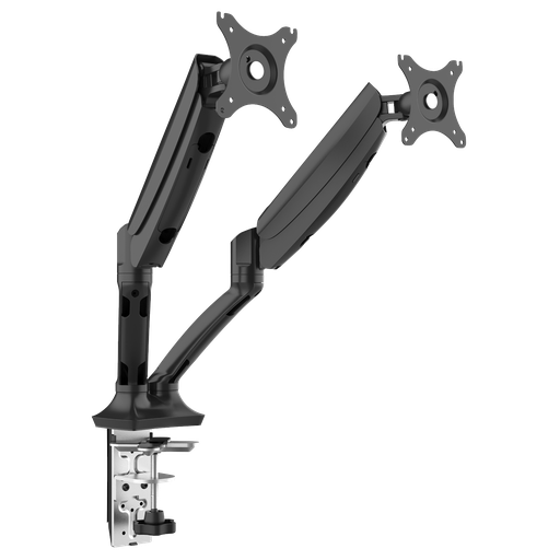 [DH25] Dellonda Adjustable Double Monitor Arm with 360° Rotation - Black