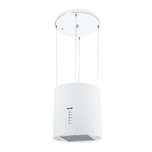 [DH221] Baridi Round Island Cooker Hood 35cm - White
