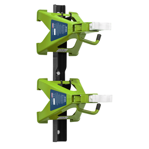 [VS2003HVCOMBO] Axle Stand & Axle Stand Storage Rack Combo 3 Tonne - Hi-Vis Green