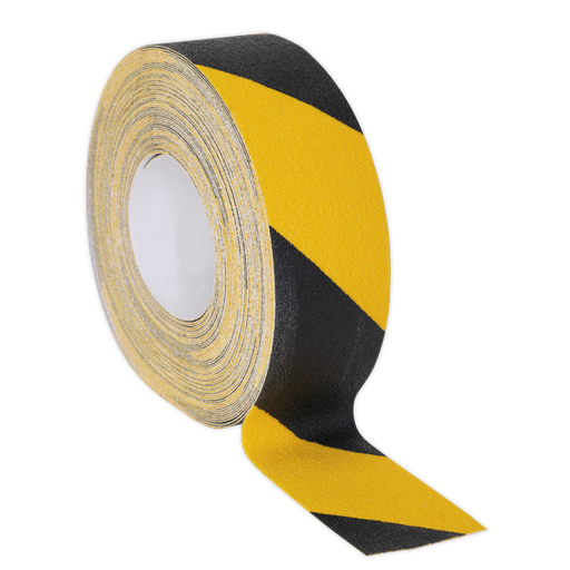 [ANTBY18] Self-Adhesive Anti-Slip Tape 50mm x 18m - Black & Yellow