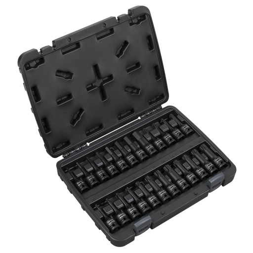 [AK56000] Premier Hex/TRX-Star*/Spline Impact Socket Bit Set 1/2"Sq Drive 24pc
