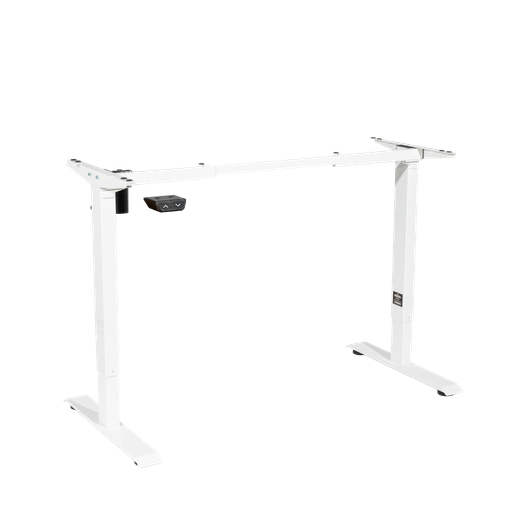 [DH64] Dellonda Single Motor Ultra-Quiet Adjustable-Height Desk Frame 70kg Capacity - White