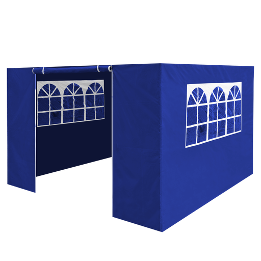 [DG143] Dellonda Premium Side Walls/Doors/Windows for Gazebo/Marquee, Fits 2 x 2m Models - Blue