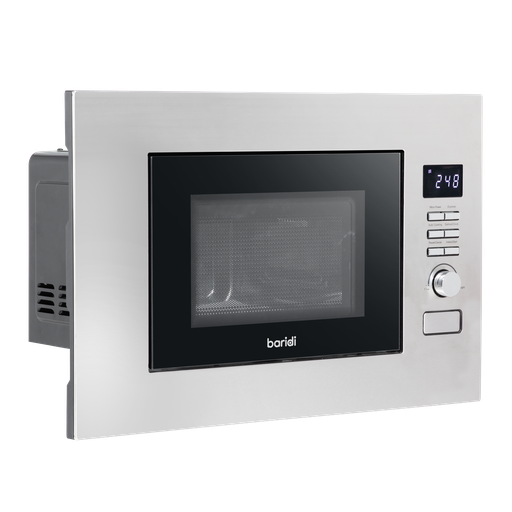 [DH196] Baridi Integrated Microwave Oven 20L Capacity 900W - Stainless Steel