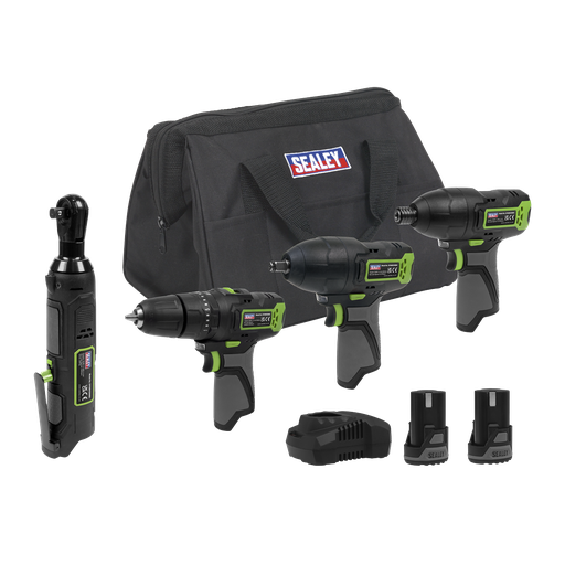 [CP108VCOMBO2EU] 4 x SV10.8 Series Cordless Combo Kit 10.8V - 2 Batteries & Euro Plug