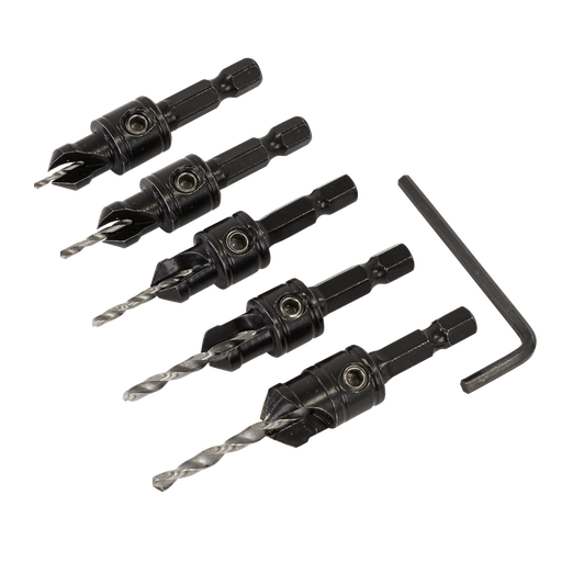 [CSSET5] Countersink Drill Bit Set 5pc