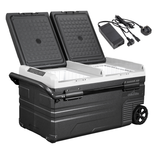 [DL134] Dellonda Portable Fridge Freezer/Cool Box with LED Display & AC/DC 230V Adaptor 75L