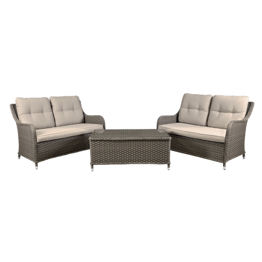 [DG88] Dellonda Chester Rattan Wicker Outdoor Lounge Set 3pc