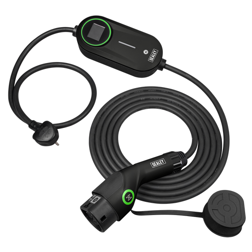 [EVAC2] Adjustable (3.5kW) Type 2 to UK 3-Pin Plug Portable EV Charger - 5m Cable