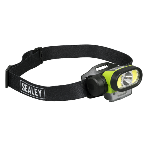 [HT400LED] Rechargeable Head Torch with Auto-Sensor 5W & 3W COB LED