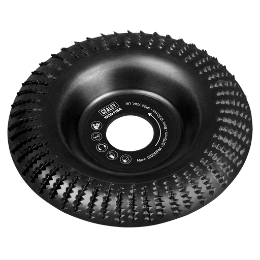 [WCD115A] 115mm Arc Shape Wood Carving Disc 22mm Bore