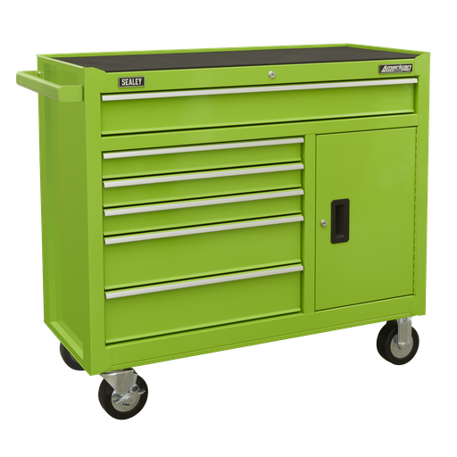 [AP4106HV] American PRO® Rollcab 6 Drawer - Green