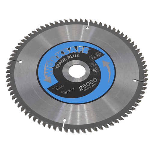 [25080/Ali] Worksafe® Aluminium Cutting TCT Saw Blade 250 x 30mm 80tpu