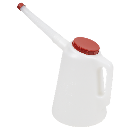 [JDL3R] Oil Container with Flexible Spout 3L - Red Lid