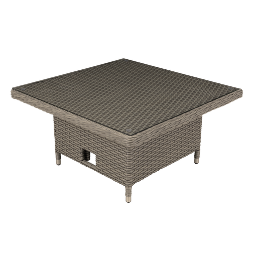 [DG73] Dellonda Chester Rattan Wicker Adjustable-Height Outdoor Dining Table