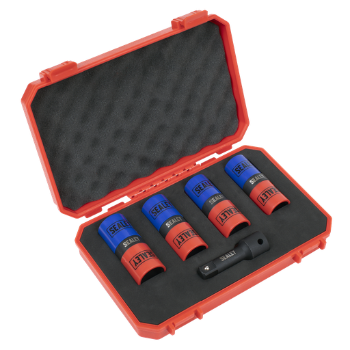 [SX1820S] Double Ended Alloy Wheel Impact Socket Set 1/2"Sq Drive 5pc