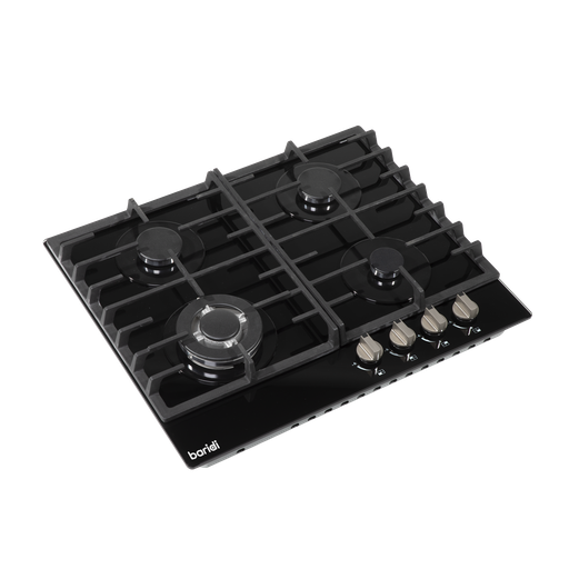 [DH226] Baridi Gas Hob with 4 Cooking Zones 60cm - Black