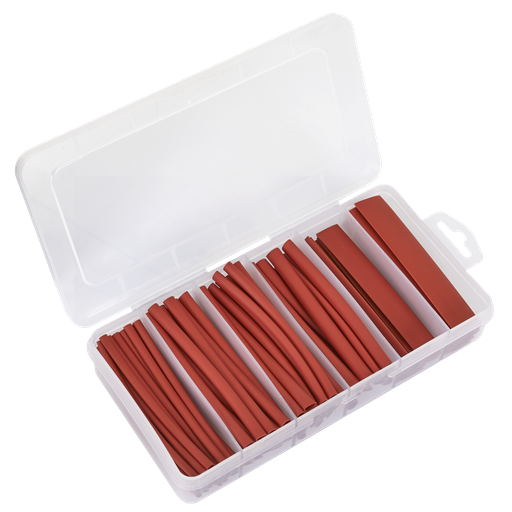 [HST100R] Heat Shrink Tubing Assortment 100mm 95pc - Red
