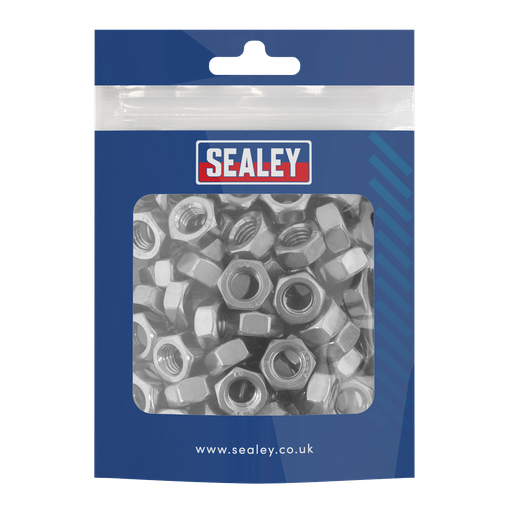 [SS8] Stainless Steel Full Nut M8 x 1.25 pitch, DIN 934 - Pack of 100