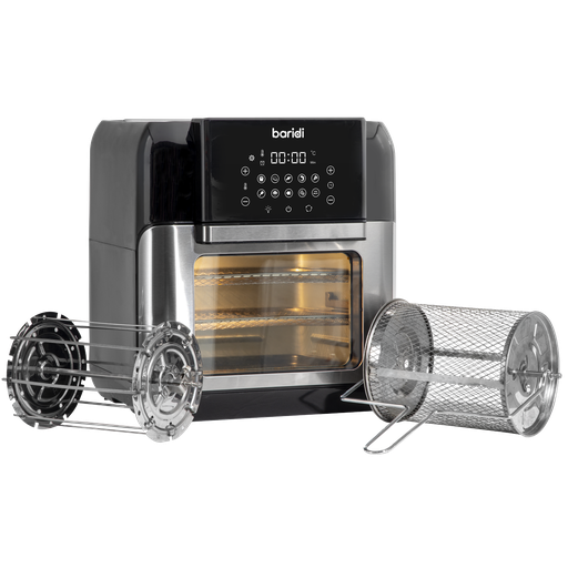 [DH191] Baridi Air Fryer & Rotisserie Oven including Accessory Kit 12L Capacity
